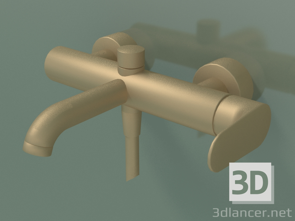 3d модель Смеситель для ванны, однорычажный, внешнего монтажа (34420140) – превью