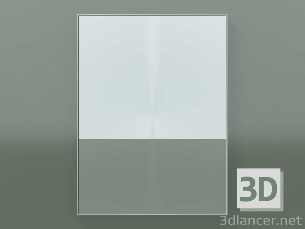 modello 3D Specchio Rettangolo (8ATCD0001, Glacier White C01, Н 96, L 72 cm) - anteprima