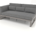 3d model Modular sofa, section 1 left, high back (Quartz gray) - preview