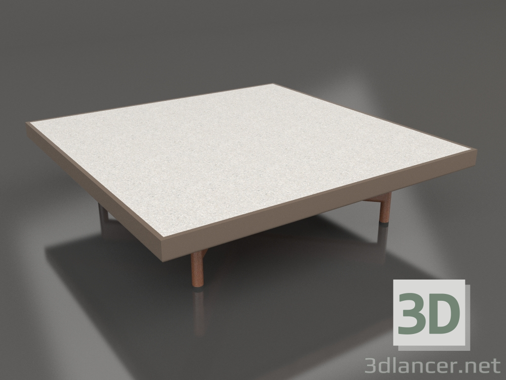 3d модель Квадратный журнальный столик (Bronze, DEKTON Sirocco) – превью