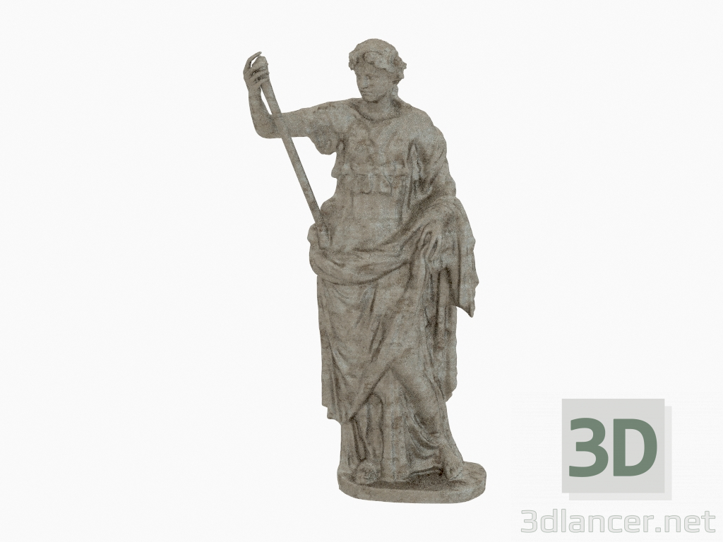 3d model Escultura de bronce Thalia Musa de la Comedia - vista previa