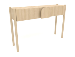Table console KT 02 (1200x300x800, bois blanc)