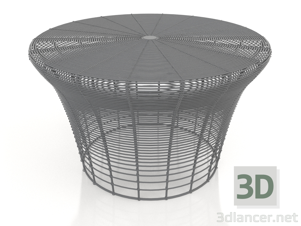 3D Modell Niedriger Hocker (Anthrazit) - Vorschau