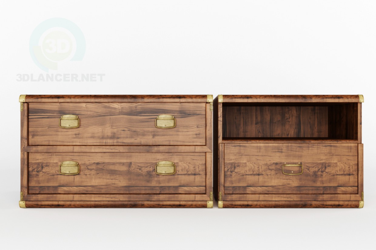 3d model Cabinets Indiana BRW - preview