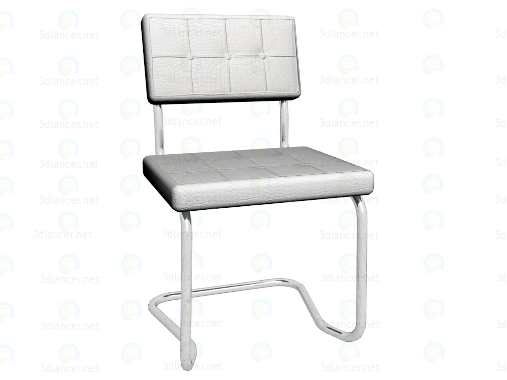 modèle 3D Chaise samobalansiruûŝij Expo brillant Croco blanc - preview