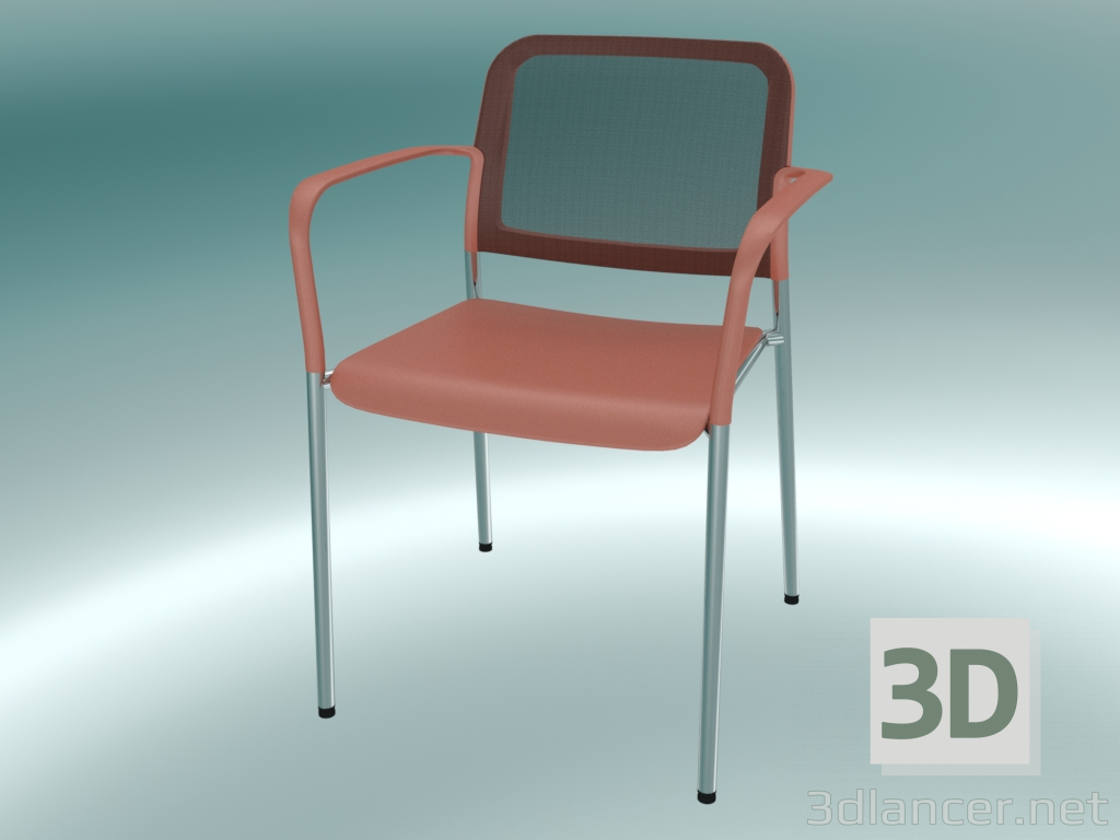 3D Modell Konferenzstuhl (525H 2P) - Vorschau