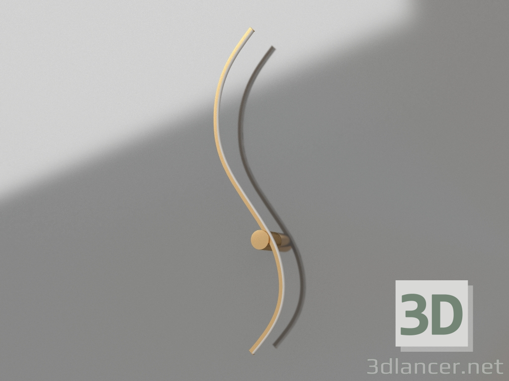 3D Modell Wandleuchte Letizia Gold (08429-102.33) - Vorschau