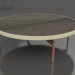 modèle 3D Table basse ronde Ø120 (Or, DEKTON Radium) - preview