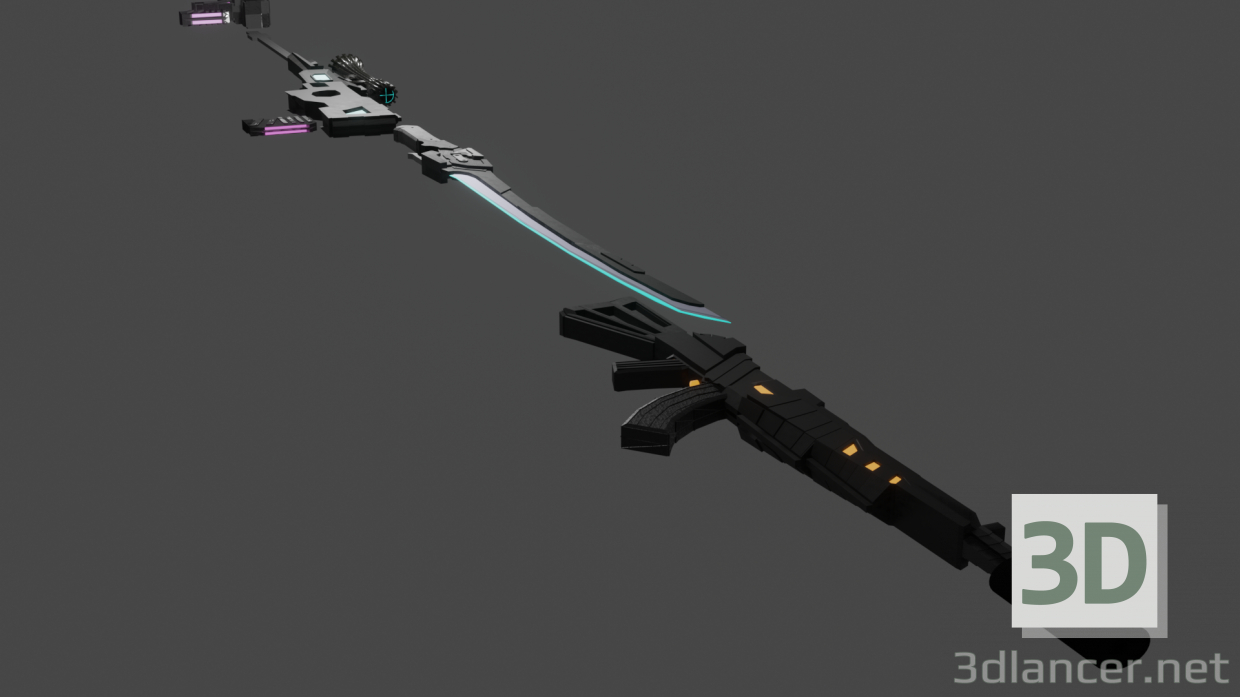 3d weapon pack model buy - render