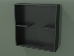 Offene Box mit Regalen (90U31001, Deep Nocturne C38, L 48, P 12, H 48 cm)