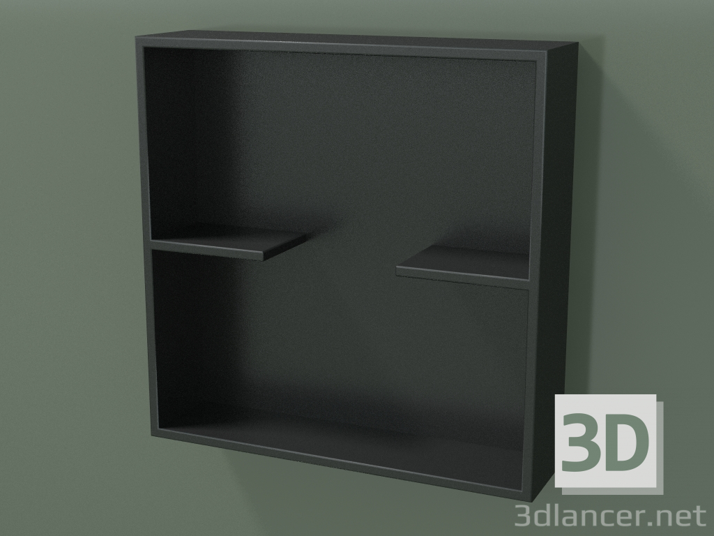 modello 3D Contenitore a giorno con ripiani (90U31001, Deep Nocturne C38, L 48, P 12, H 48 cm) - anteprima