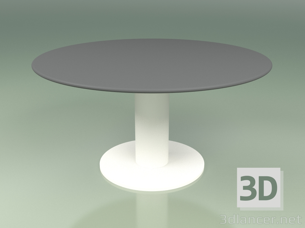 3d model Dining table 314 (Metal Milk, HPL Gray) - preview