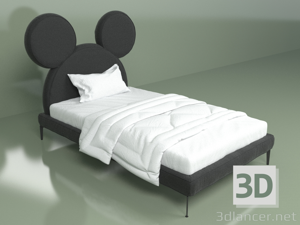 3D Modell Micky Bett 1200x2000 - Vorschau
