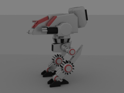 robot da combattimento in acciaio