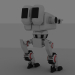 robot de combate de acero 3D modelo Compro - render