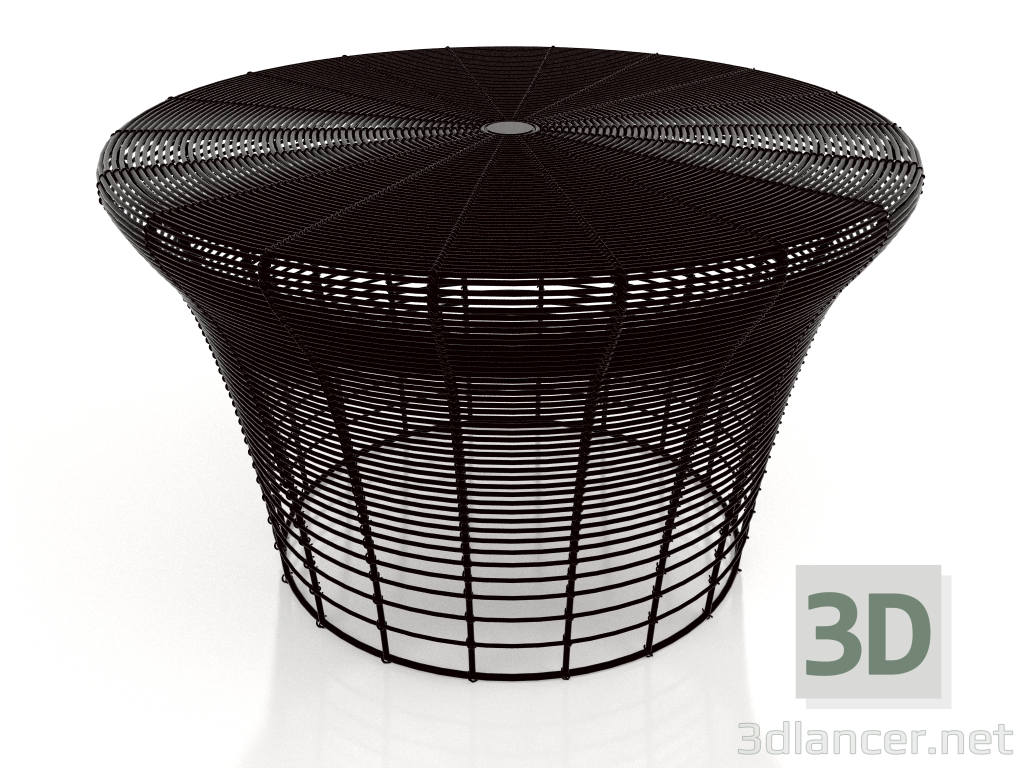 3D modeli Alçak dışkı (Siyah) - önizleme