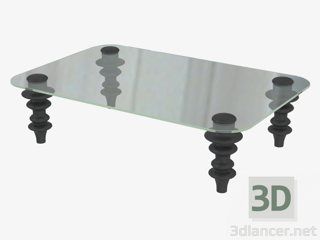 3D Modell Couchtisch im Art-Deco-Stil von Cappablanca - Vorschau