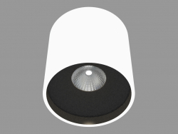 Накладний стельовий світлодіодний світильник (DL18416 11WW-R White Black)