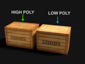 Goods Box low poly