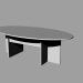 3d model Table with boards - preview