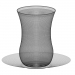 3d Скляна турецька чашка бардак з блюдцем модель купити - зображення