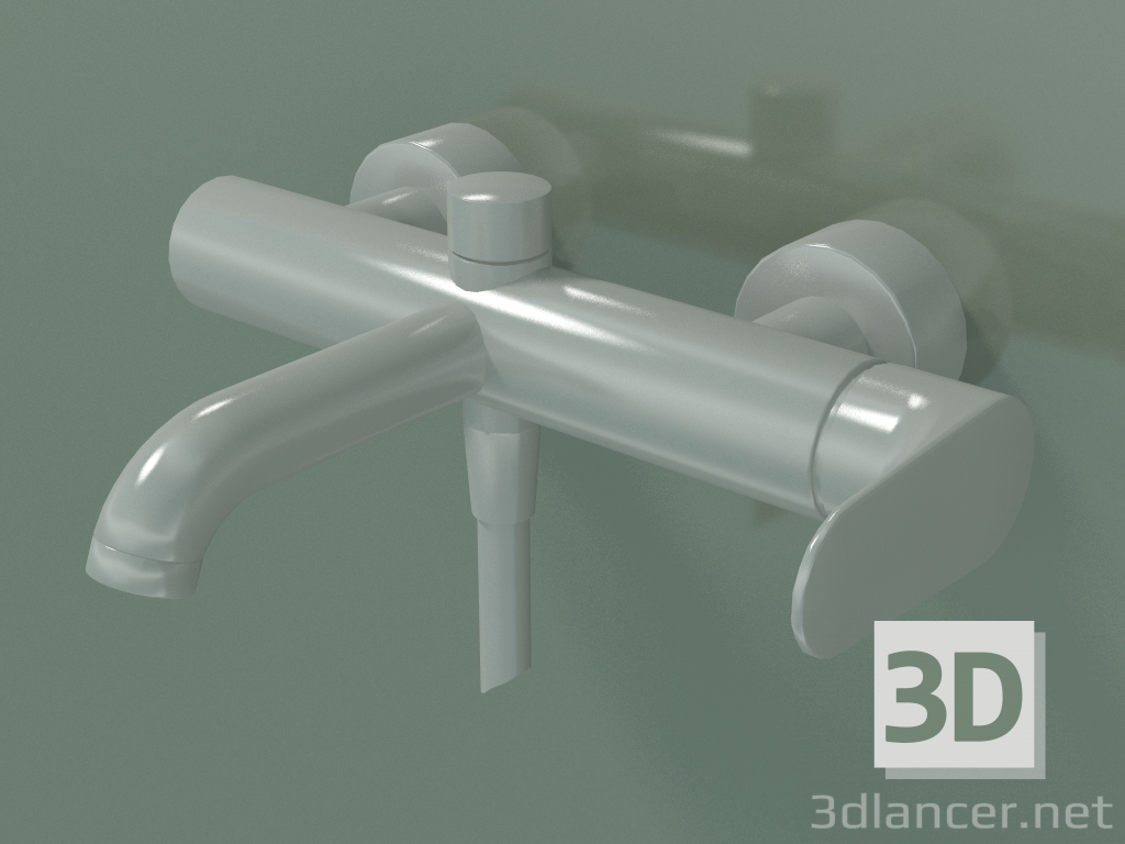 3d model Mezclador monomando de bañera para instalación vista (34420800) - vista previa