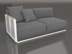 Seção 1 do módulo do sofá à esquerda (branco)