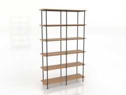Étagère 4 1200X350X1950 mm (chêne naturel)