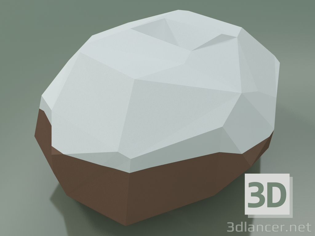 3D modeli Vazo Sface Q320 (Beyaz-Kahverengi) - önizleme