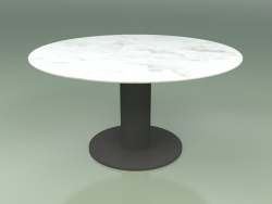 Table à manger 314 (Metal Smoke, Carrara Marble)