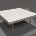 3d модель Квадратный журнальный столик (Quartz grey, DEKTON Sirocco) – превью