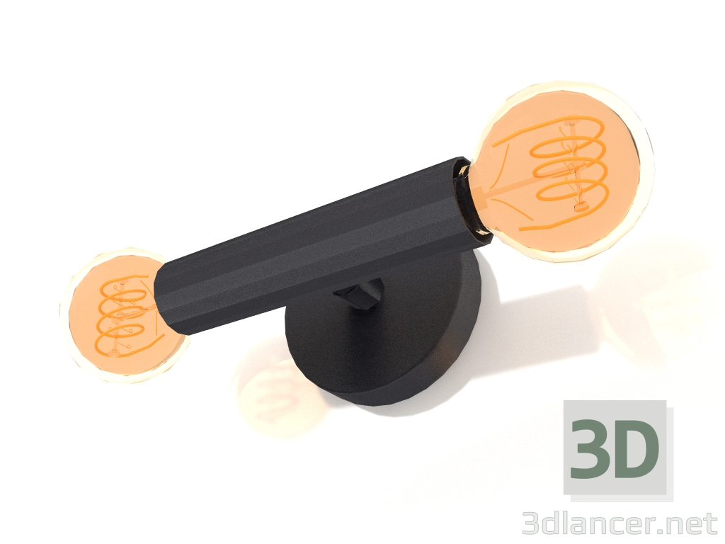 3d model Lámpara de pared Halcón (Negro) - vista previa