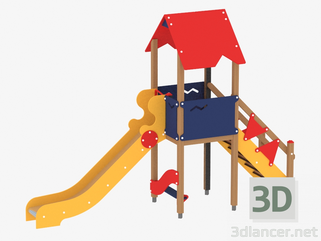 3d model Children's play complex (1102) - preview