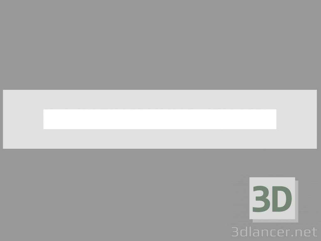 3D modeli Gömme duvar lambası RIGHELLO KISA DÜZ FARKLI (S4507) - önizleme