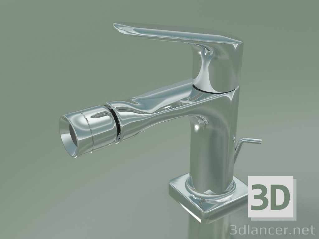 3D Modell Einhebel-Bidetmischer (34210000) - Vorschau