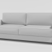 3d мягкий диван модель купить - ракурс