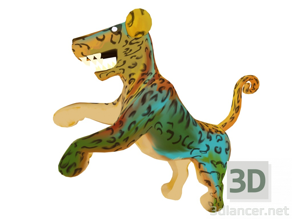 3d model jaguar toon - vista previa
