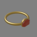 3d кольцо с рубином модель купить - ракурс