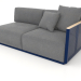 3d model Módulo sofá sección 1 derecha (Azul noche) - vista previa