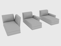 Sofa elements modular (couch) NOBU