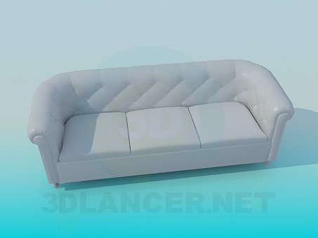 3d model Un sofá pequeño - vista previa