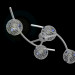 3d model Chandelier ceiling with four shades - preview