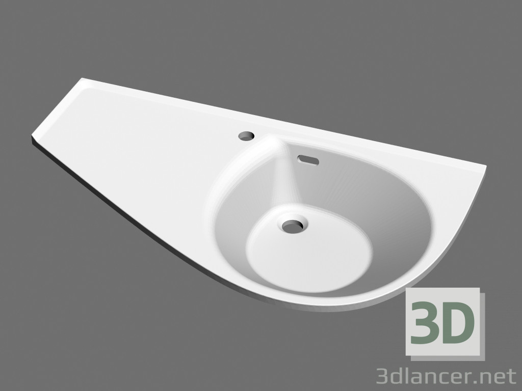 modello 3D Lavabo Comfort Avocado L - anteprima