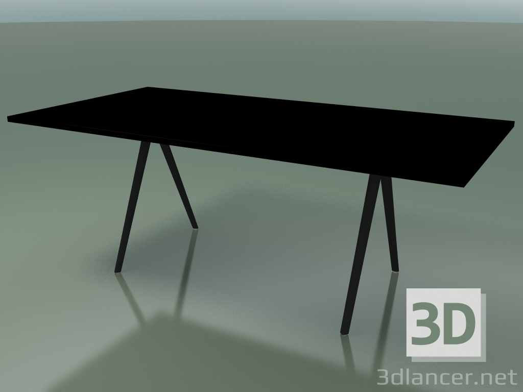 3D Modell Rechteckiger Tisch 5411 (H 74 - 99x200 cm, Laminat Fenix F02, V44) - Vorschau