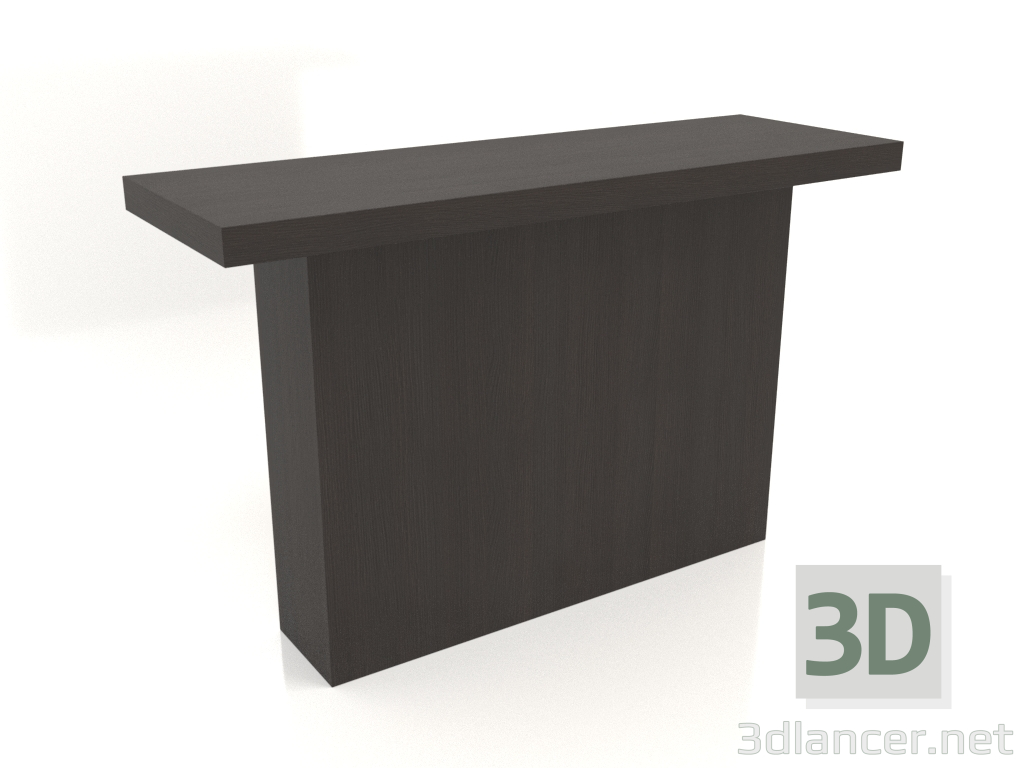 modello 3D Consolle KT 10 (1200x400x750, legno marrone scuro) - anteprima