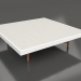 modèle 3D Table basse carrée (Blanc, DEKTON Sirocco) - preview