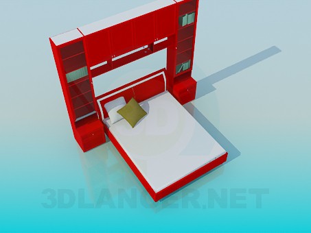3d model Red Bed - preview