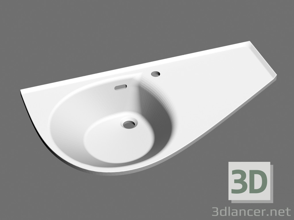 3d model Washbasin Avocado Comfort R - preview