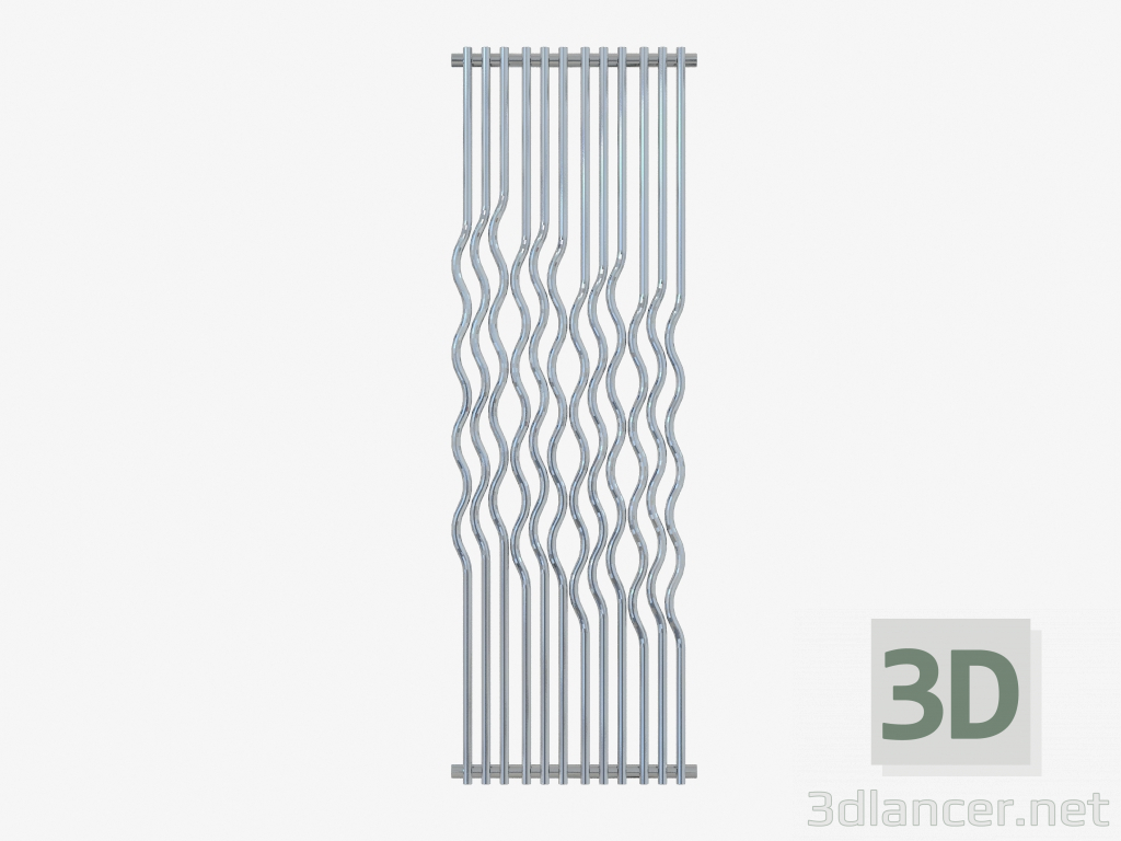 3d model Stainless steel radiator Rio - preview