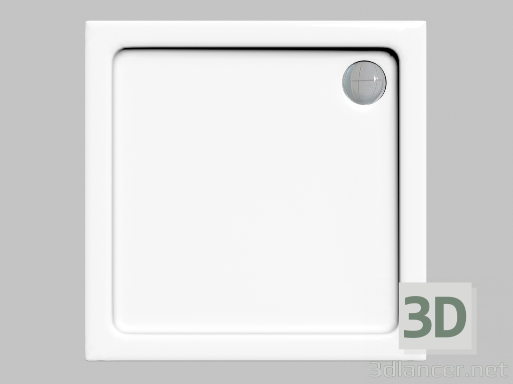 3D Modell Quadratisches Tablett 90 cm Minimal (KTN 041B) - Vorschau